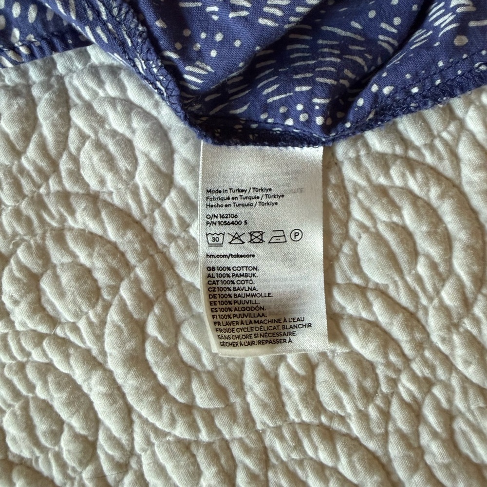 H&M Navy Patterned Mini Dress - Picture 4 of 4